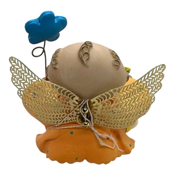 Russ Berrie Angel Cheeks Figurine Thank you 2001  Kirk Kritters Cherub - Picture 6 of 9